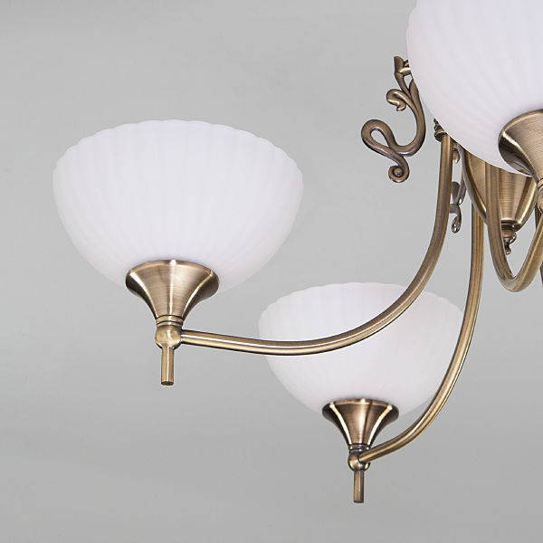 Потолочная люстра Лира 60053/5 античная бронза