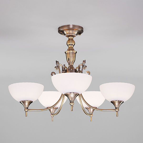 Потолочная люстра Лира 60053/5 античная бронза