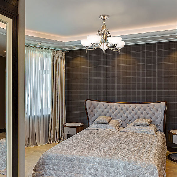 Потолочная люстра Лира 60053/5 античная бронза