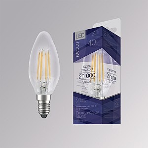 Светодиодная лампа Brizzi C35 4W 2700K E14