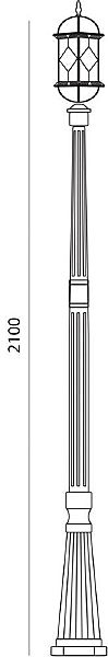 Столб фонарный уличный Венеция 11340