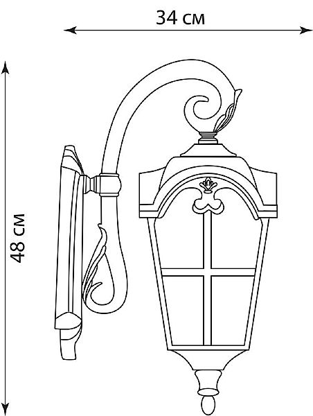 Уличный настенный светильник Feron 11528