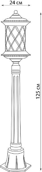 Столб фонарный уличный Feron 11515