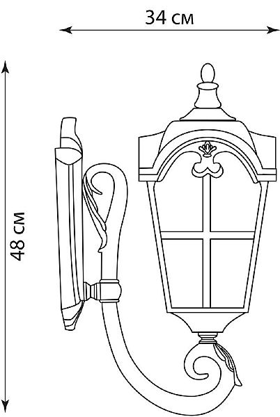Уличный настенный светильник Feron 11527