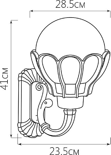 Уличный настенный светильник Feron 11553