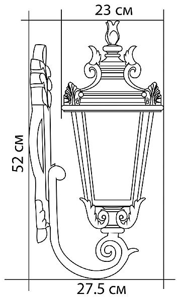Уличный настенный светильник Feron 11353