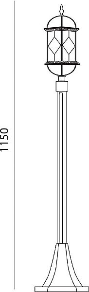 Столб фонарный уличный Венеция 11338