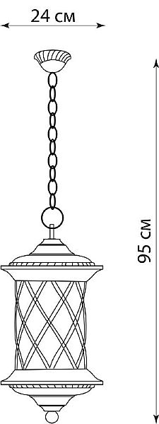 Уличный подвесной светильник Feron 11514