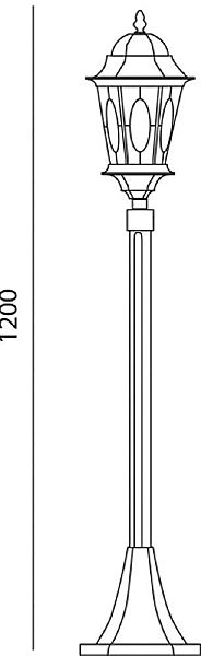 Столб фонарный уличный Рим 11323
