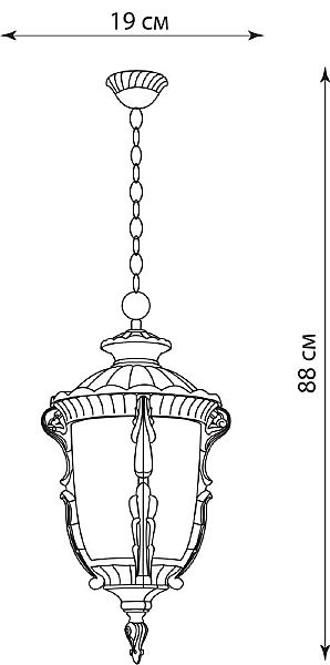 Уличный подвесной светильник Feron 11497