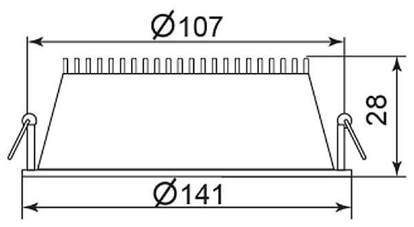 Встраиваемый светильник Feron 28540