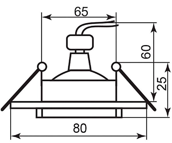 Встраиваемый светильник Feron 18634