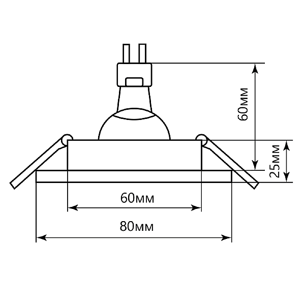 Встраиваемый светильник DL10 15109