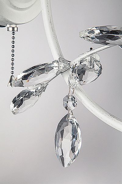 Настенное бра Александрия 60057/1 белый с серебром