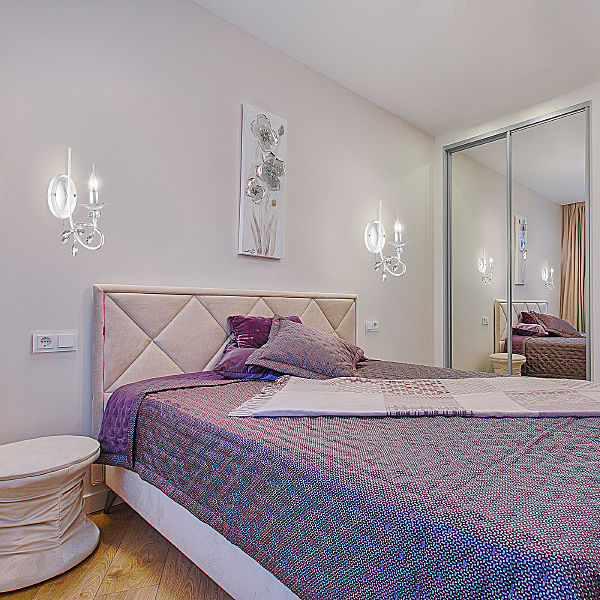 Настенное бра Александрия 60057/1 белый с серебром