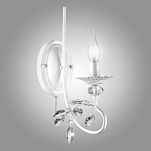 Настенное бра Александрия 60057/1 белый с серебром