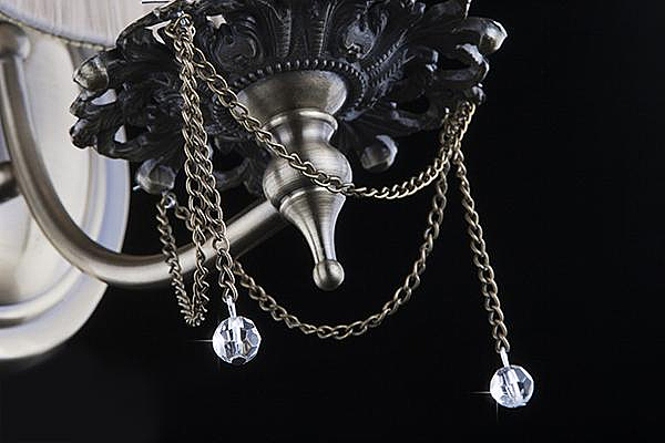 Настенное бра 3645 3645/1 античная бронза/прозрачный хрусталь Strotskis