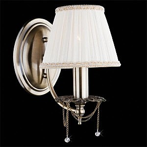 Настенное бра 3645 3645/1 античная бронза/прозрачный хрусталь Strotskis