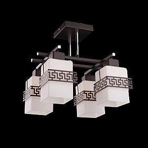 Потолочная люстра 2601, 2602 2601/4 хром/венге