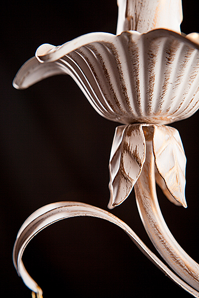 Подвесная люстра 10006 10006/6 белый с золотом/прозрачный хрусталь Strotskis