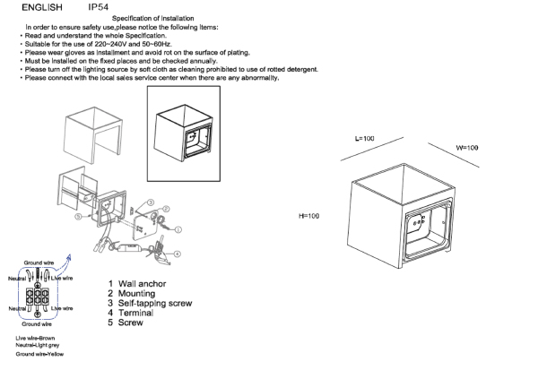 Настенное бра Clt 520 CLT 520W BL