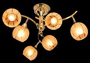 Потолочная люстра 3353,3457 3353/6 золото/желтый