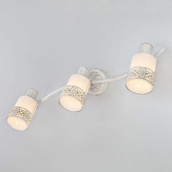 Светильник спот Silvia 20025/3 белый с золотом