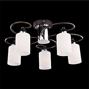 Потолочная люстра 2607 2607/5 хром/венге