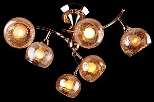 Потолочная люстра 3353,3457 3353/6Н золото/коричневый