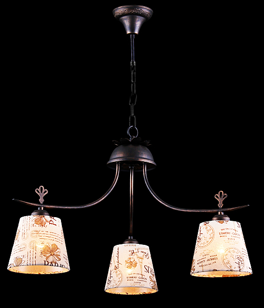 Подвесная люстра ALPS ALPS 11430/3С BROWN GOLD