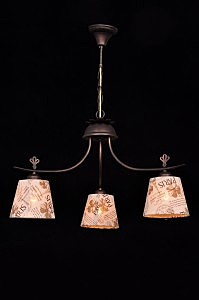 Подвесная люстра ALPS ALPS 11430/3С BROWN GOLD