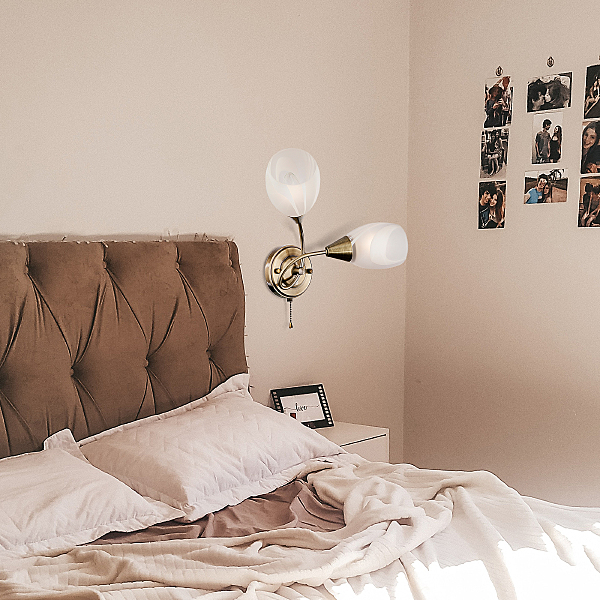 Настенное бра 2275 2275/2 античная бронза