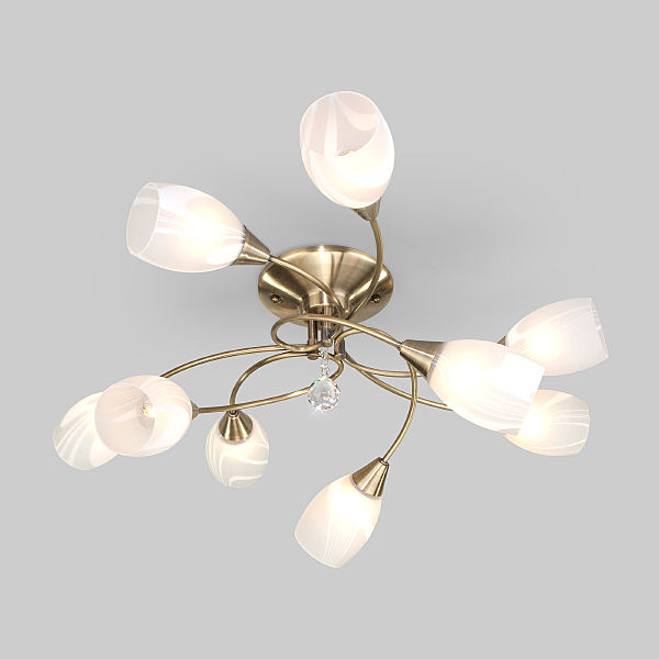 Потолочная люстра 2275 2275/9 античная бронза