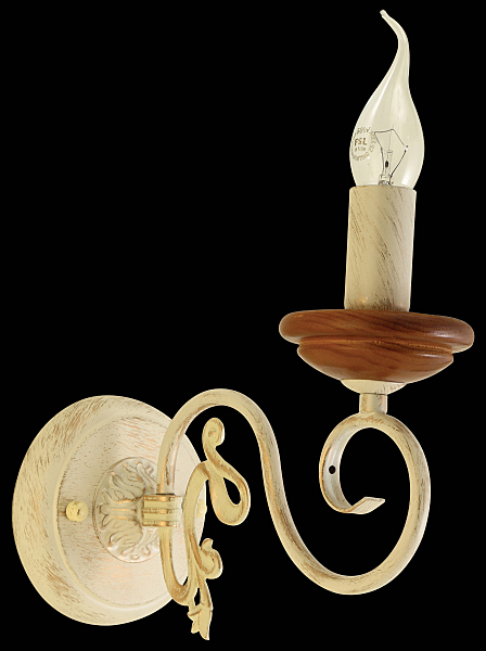 Настенное бра LUXURY WOOD LUXURY WOOD 11357/1W WHITE OAK,WALN