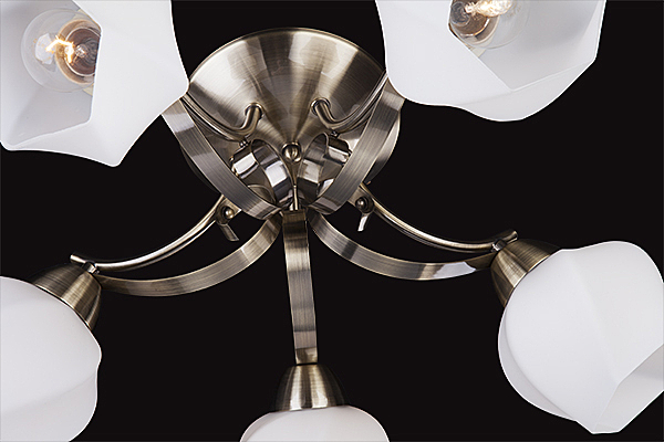 Потолочная люстра 7786 7786/5 античная бронза