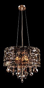 Подвесная люстра 3400 3400/5 золото/тонированный хрусталь Strotskis