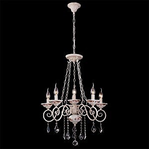 Подвесная люстра 22699 22699/5+1 белый с золотом