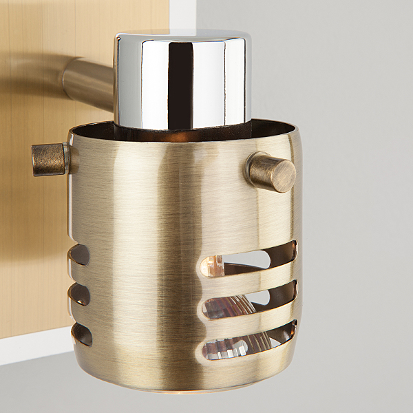 Настенное бра Leonardo 23463/1 хром/античная бронза