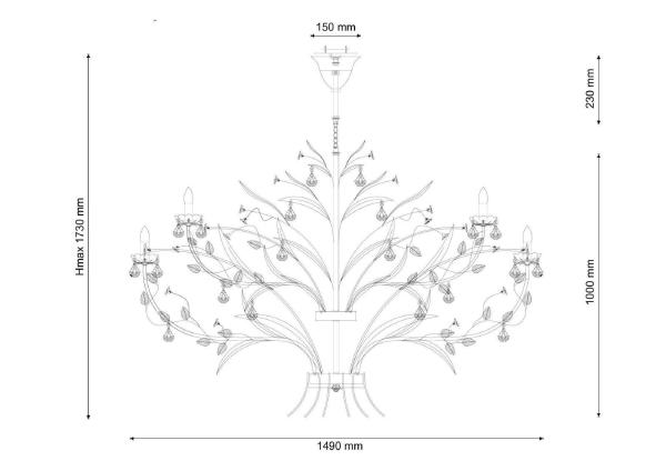 Подвесная люстра Fiori di rose Fiori di rose 1770.24