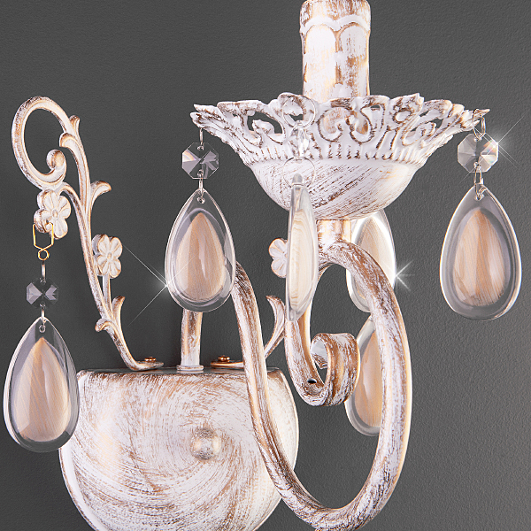 Настенное бра 10009 10009/1 золото с белым