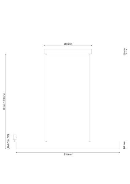 Светильник подвесной Aero AERO 206.30 nero LED