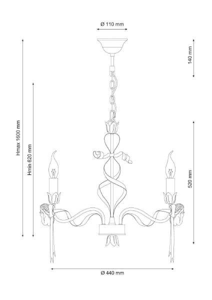 Подвесная люстра Angelo ANGELO 147.5 Ivory
