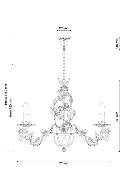 Подвесная люстра Fiori di rose Fiori di rose 185.8