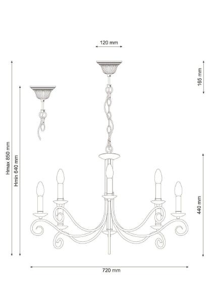 Подвесная люстра Fondi Fondi 330.8 antique
