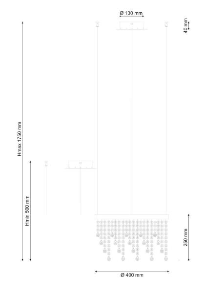 Светильник подвесной Eclipse eclipse 1671.1 D400 LED