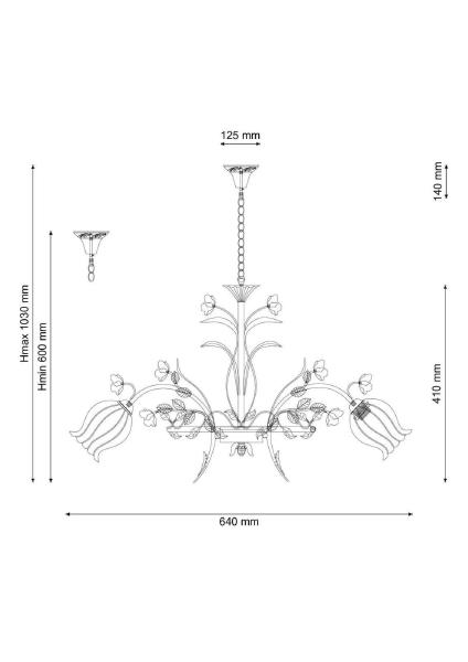 Подвесная люстра Fiori di rose Fiori di rose 106.6