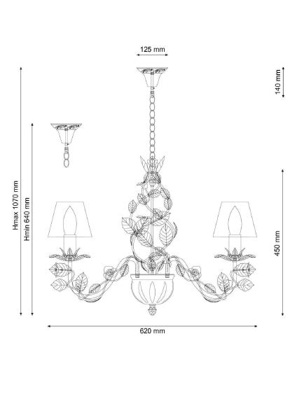 Подвесная люстра Fiori di rose Fiori di rose 108.6