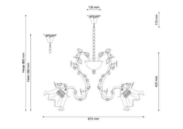 Подвесная люстра Fiori di rose Fiori di rose 111.5