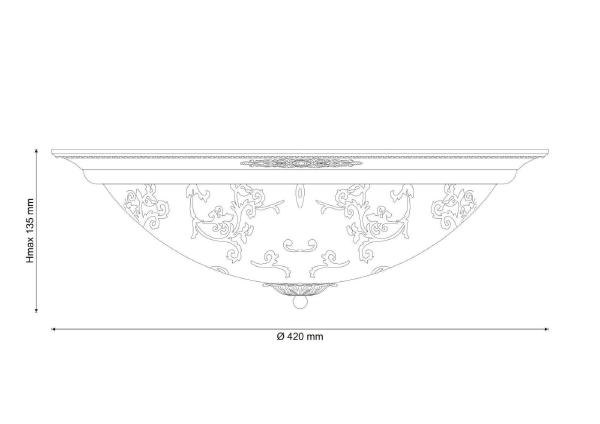 Светильник потолочный Lugo LUGO 142.3 R40 white