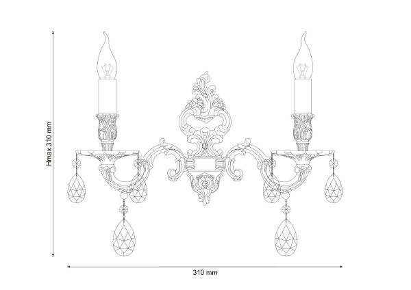 Настенное бра Barletta BARLETTA W1730.2 cream white